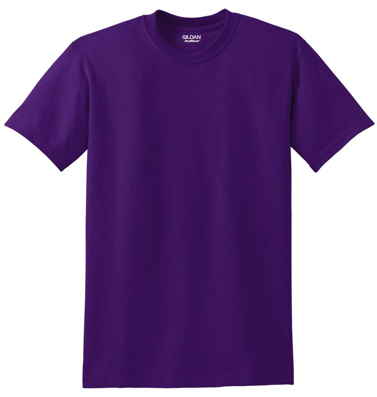 Gildan 8000 Dryblend 50 Cotton/50 Poly T-Shirt - Purple - HIT a Double