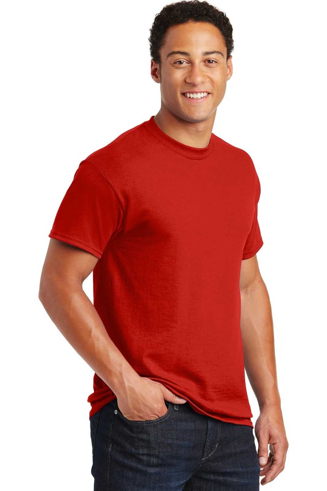 Gildan 8000 Dryblend 50 Cotton/50 Poly T-Shirt - Red - HIT a Double