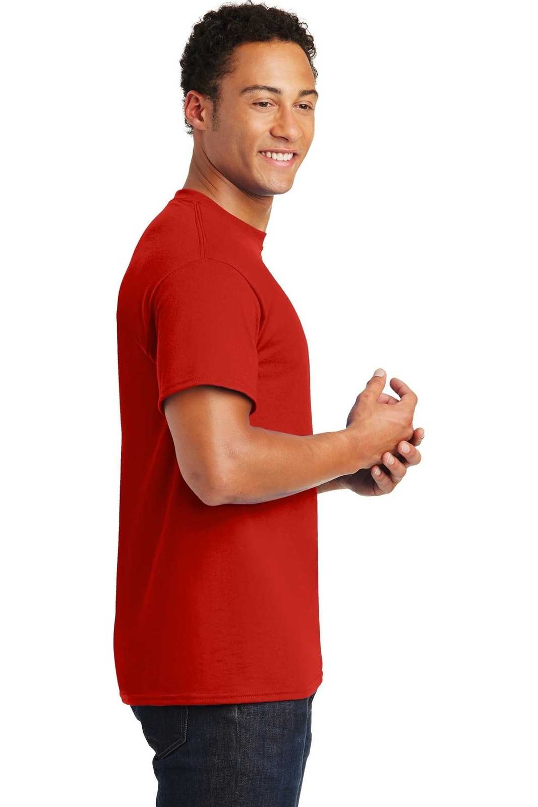 Gildan 8000 Dryblend 50 Cotton/50 Poly T-Shirt - Red - HIT a Double