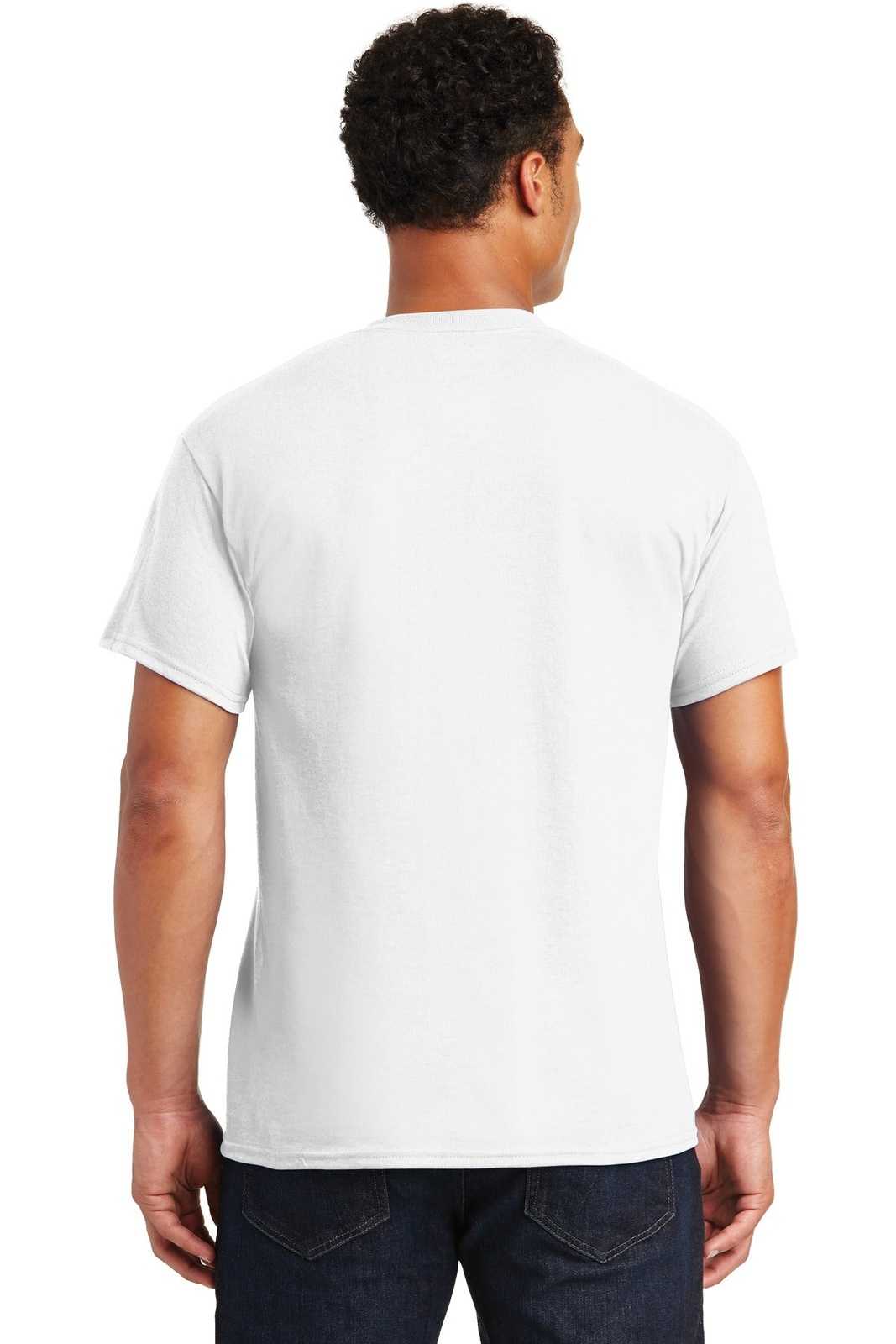 Gildan 8000 Dryblend 50 Cotton/50 Poly T-Shirt - White - HIT a Double
