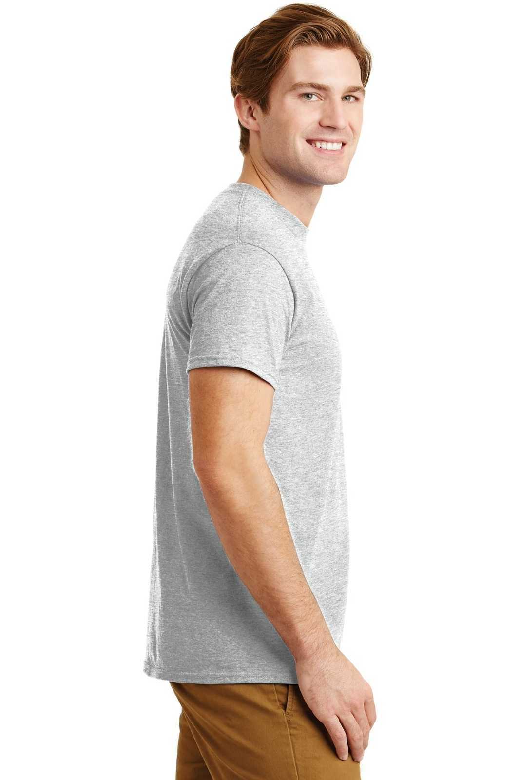 Gildan 8300 DryBlend 50 Cotton/50 Poly Pocket T-Shirt - Ash Gray - HIT a Double
