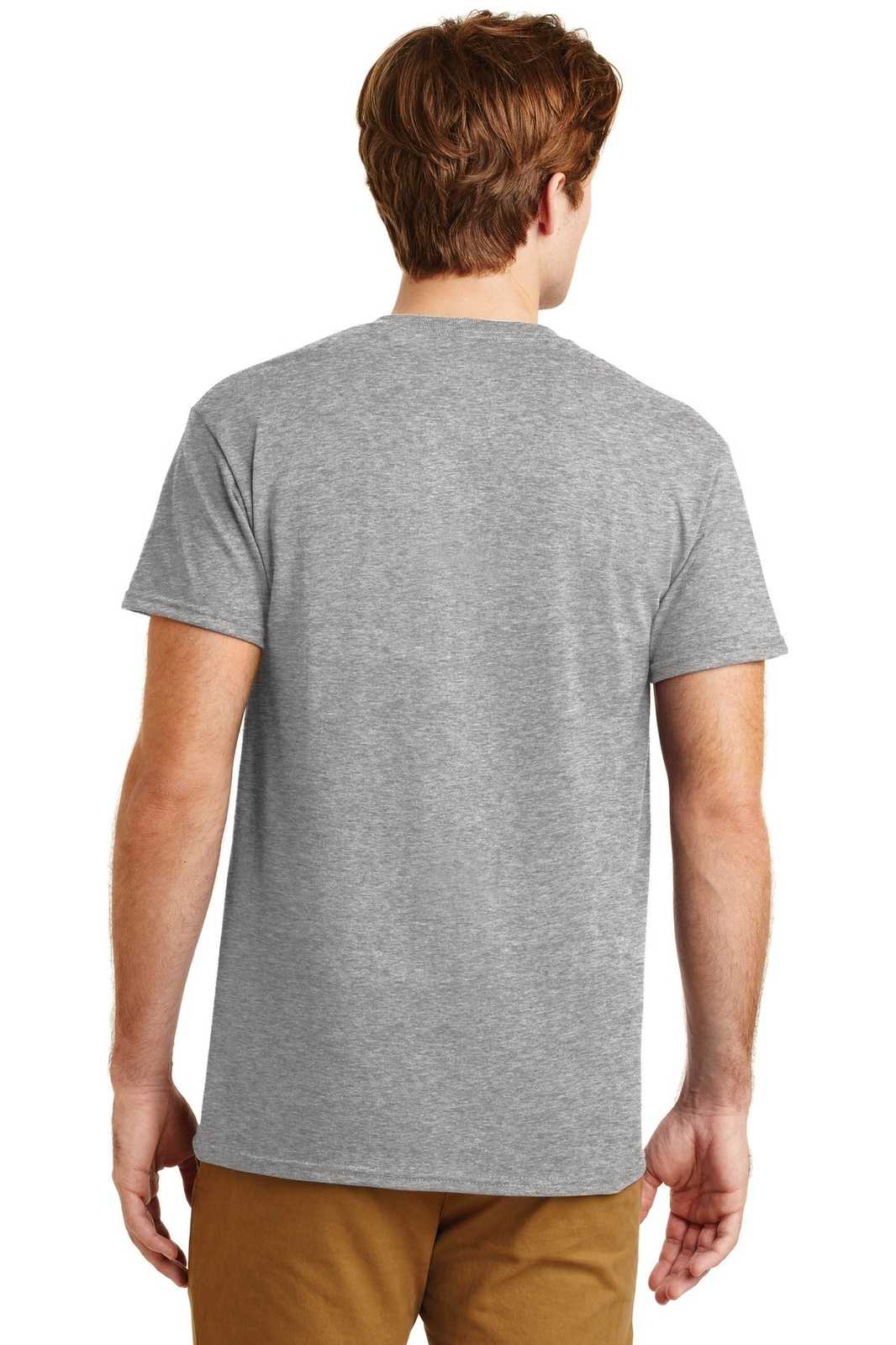 Gildan 8300 DryBlend 50 Cotton/50 Poly Pocket T-Shirt - Sport Gray - HIT a Double