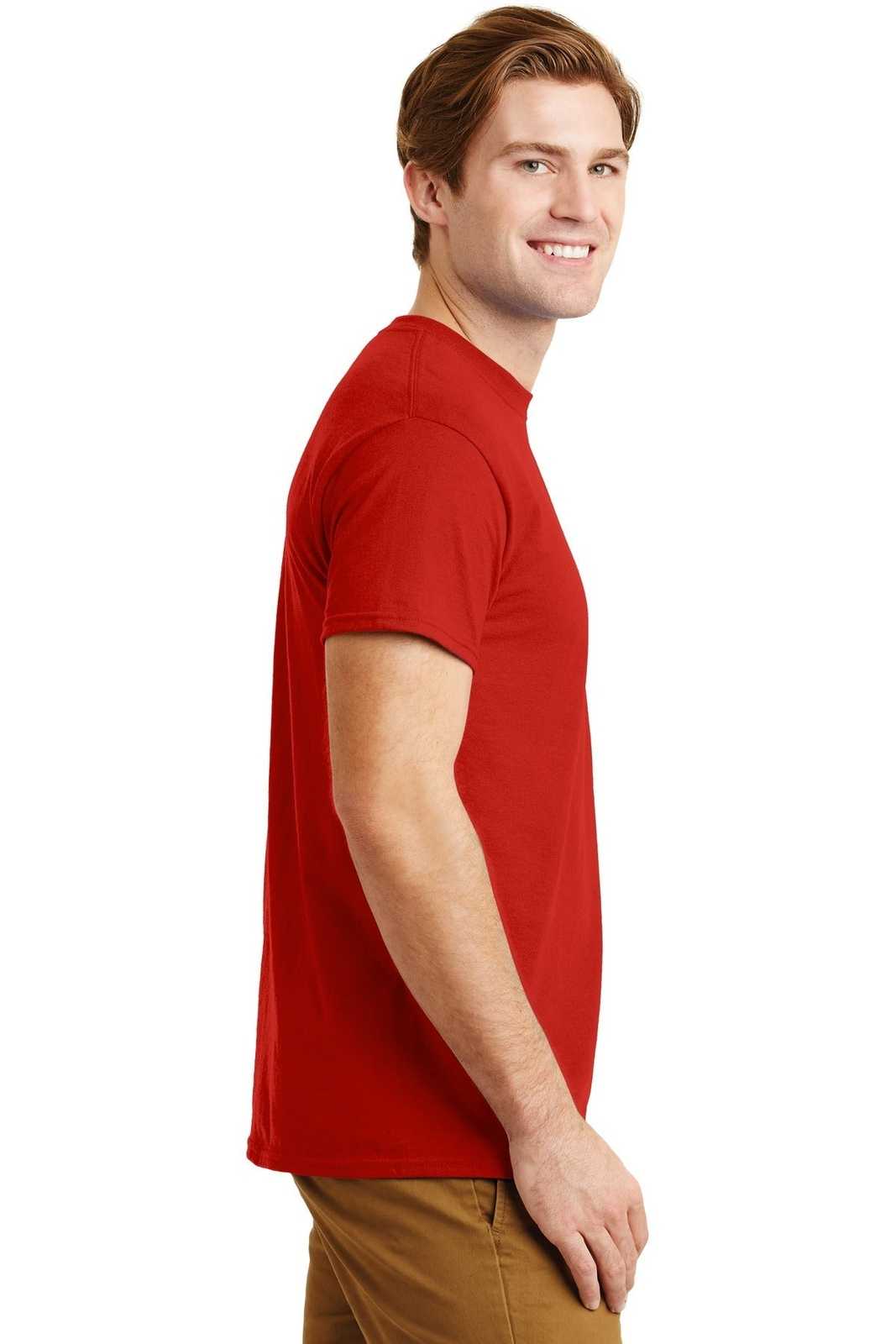 Gildan 8300 Dryblend 50 Cotton/50 Poly Pocket T-Shirt - Red - HIT a Double