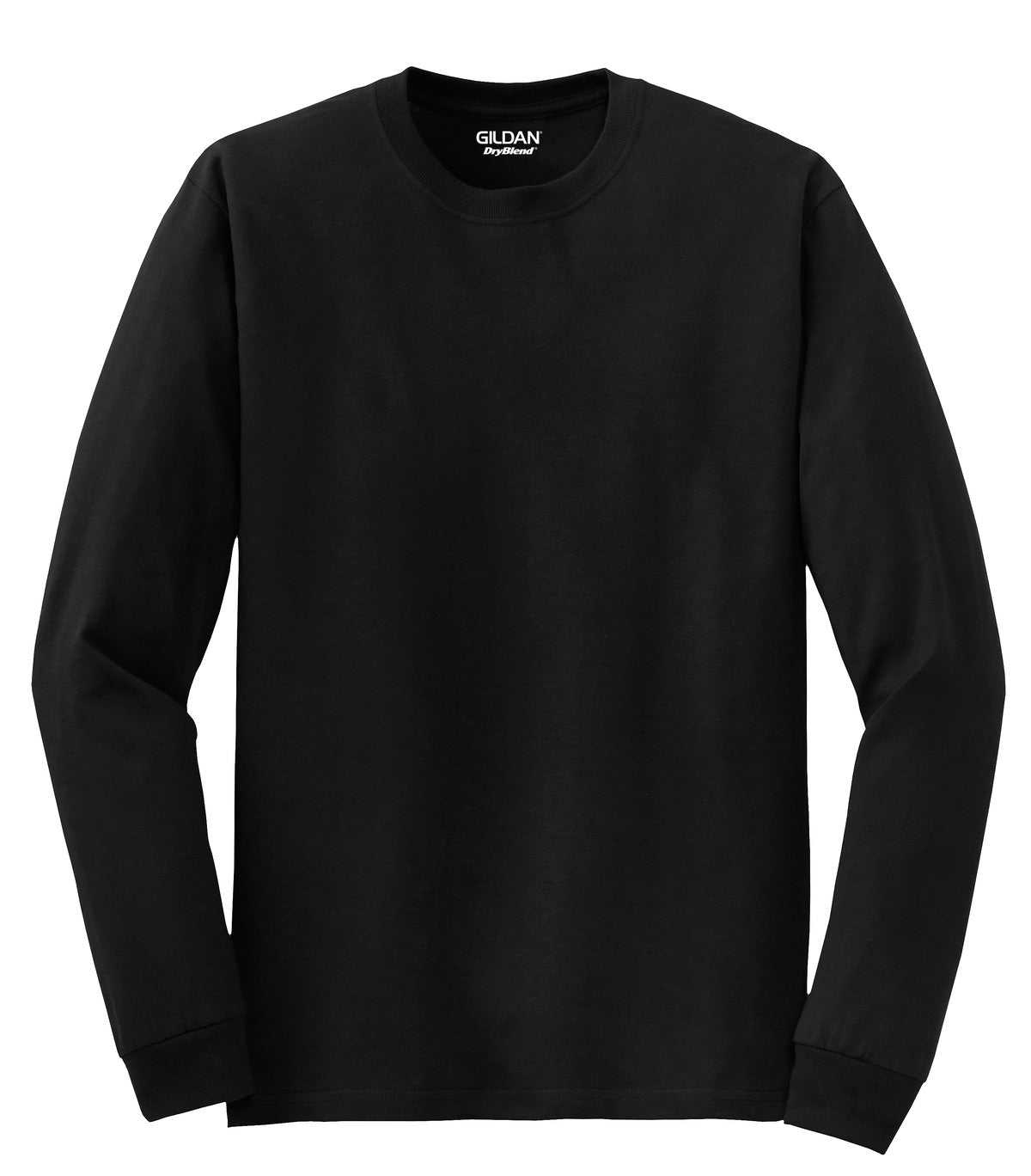 Gildan 8400 Dryblend 50 Cotton/50 Poly Long Sleeve T-Shirt - Black - HIT a Double