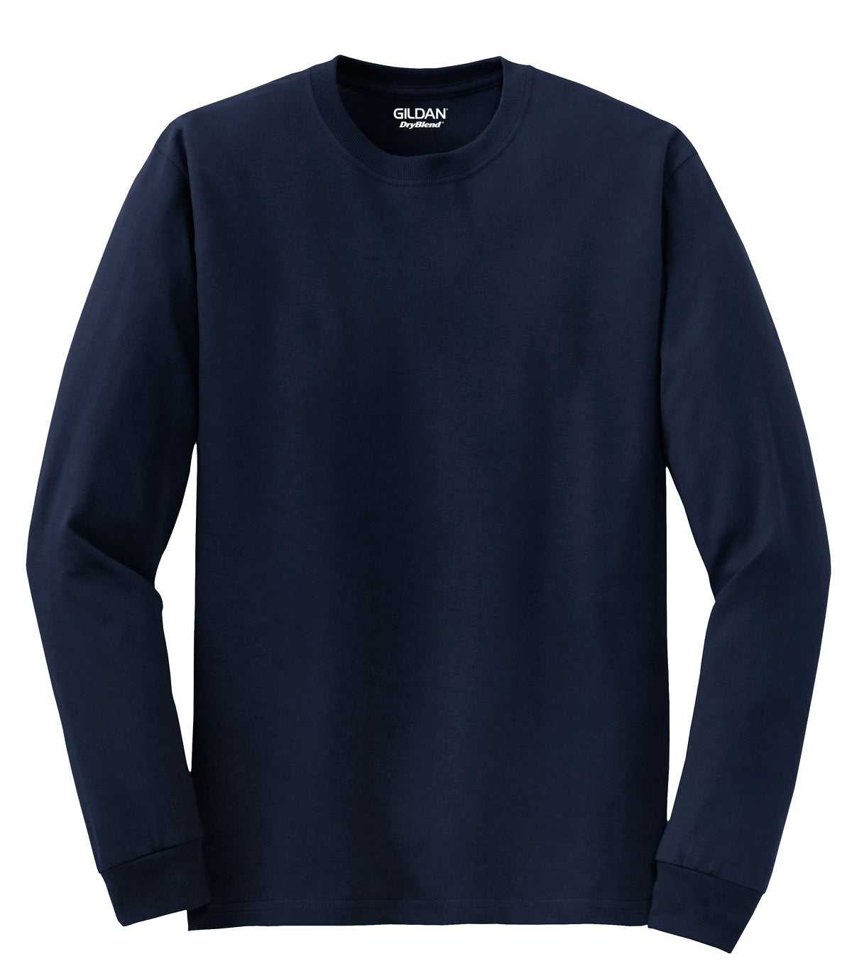 Gildan 8400 Dryblend 50 Cotton/50 Poly Long Sleeve T-Shirt - Navy - HIT a Double