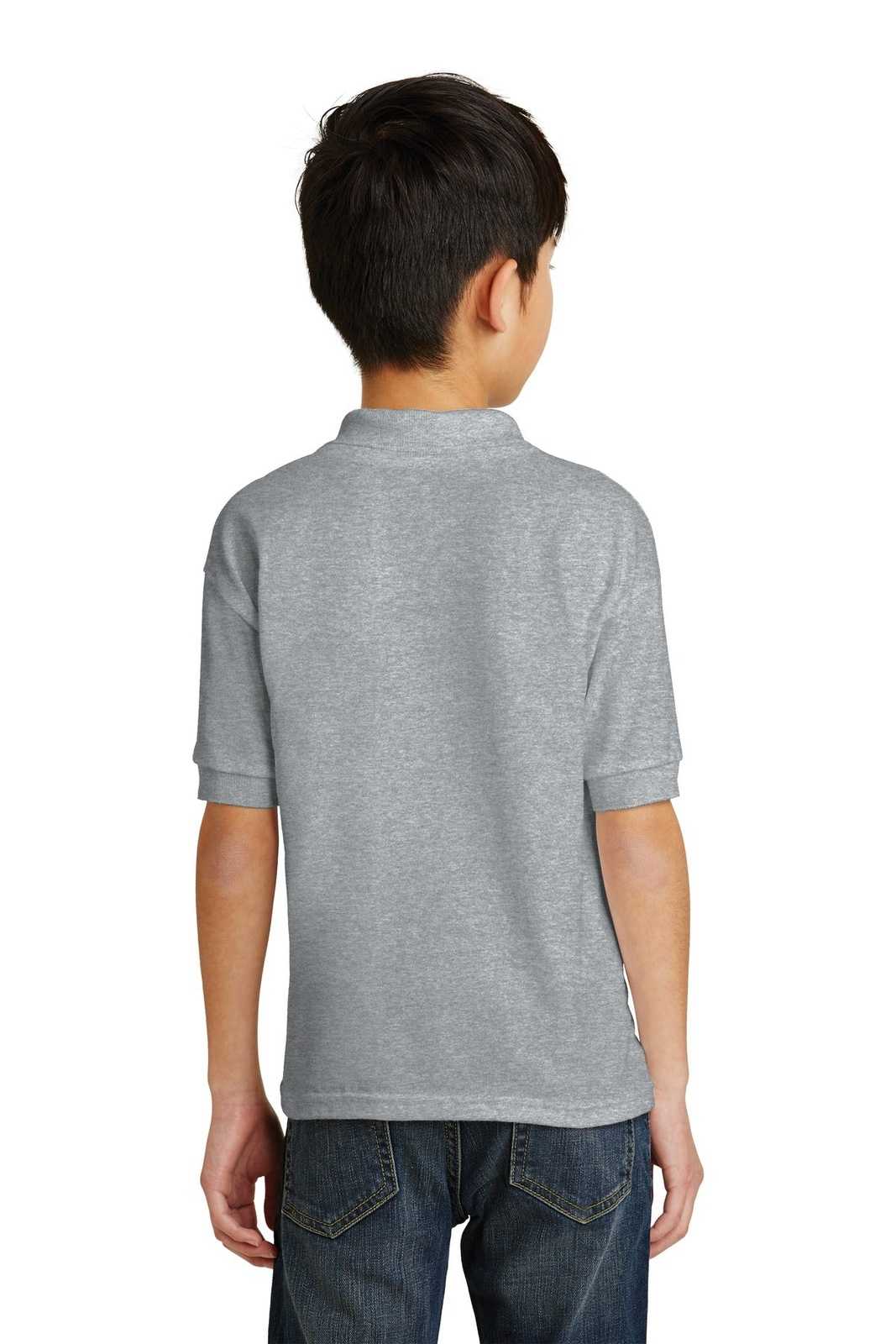 Gildan 8800B Youth DryBlend 6-Ounce Jersey Knit Sport Shirt - Sport Gray - HIT a Double