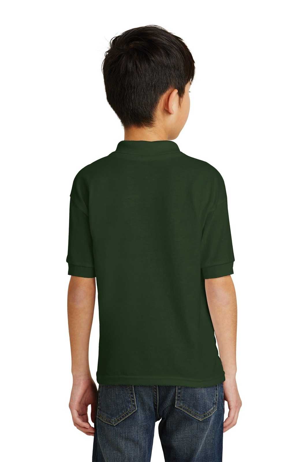 Gildan 8800B Youth Dryblend 6-Ounce Jersey Knit Sport Shirt - Forest Green - HIT a Double