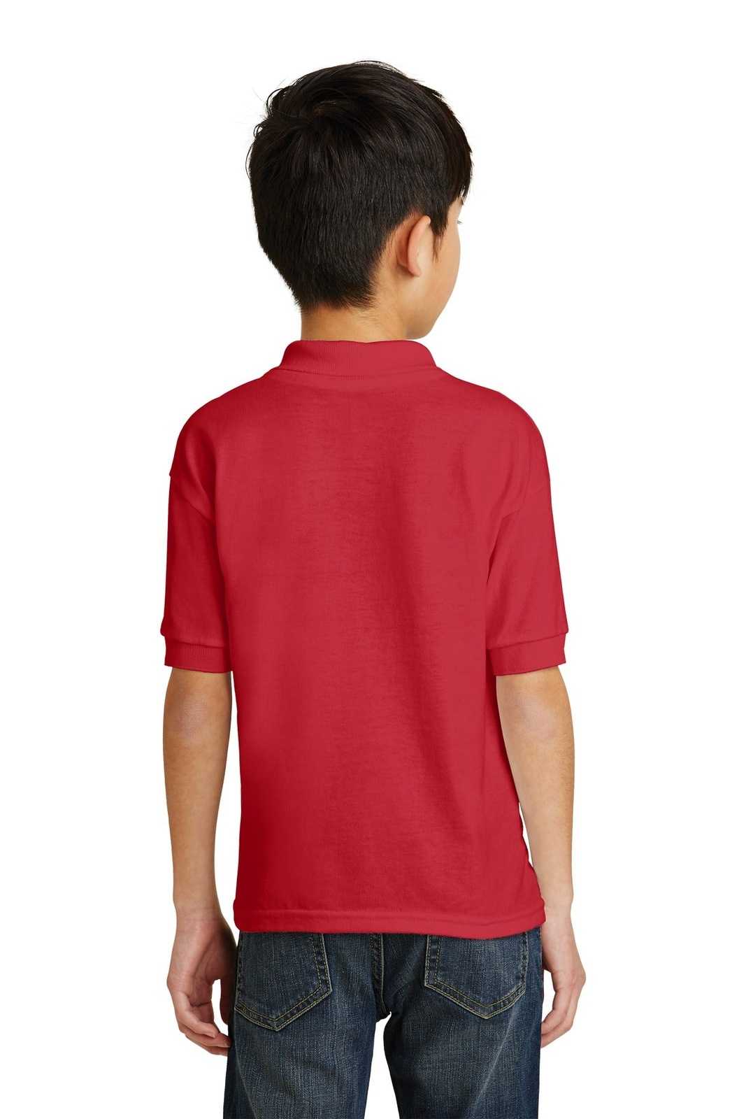 Gildan 8800B Youth Dryblend 6-Ounce Jersey Knit Sport Shirt - Red - HIT a Double