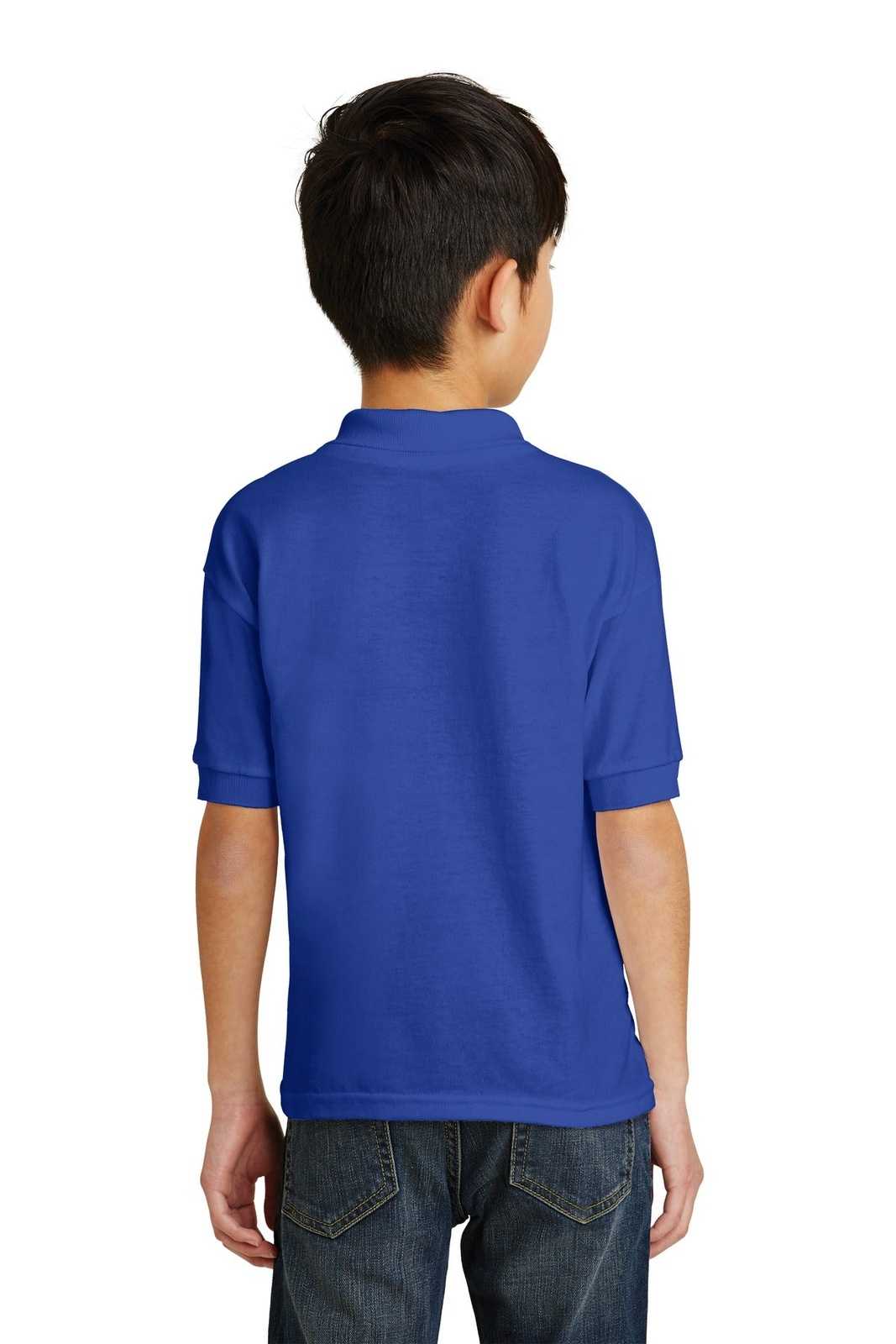 Gildan 8800B Youth Dryblend 6-Ounce Jersey Knit Sport Shirt - Royal - HIT a Double