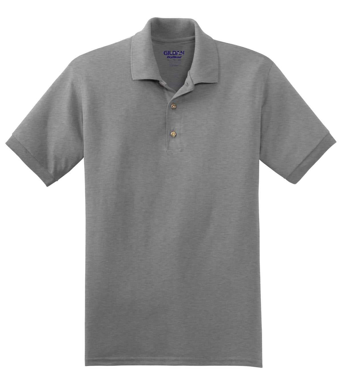 Gildan 8800 DryBlend 6-Ounce Jersey Knit Sport Shirt - Sport Gray - HIT a Double