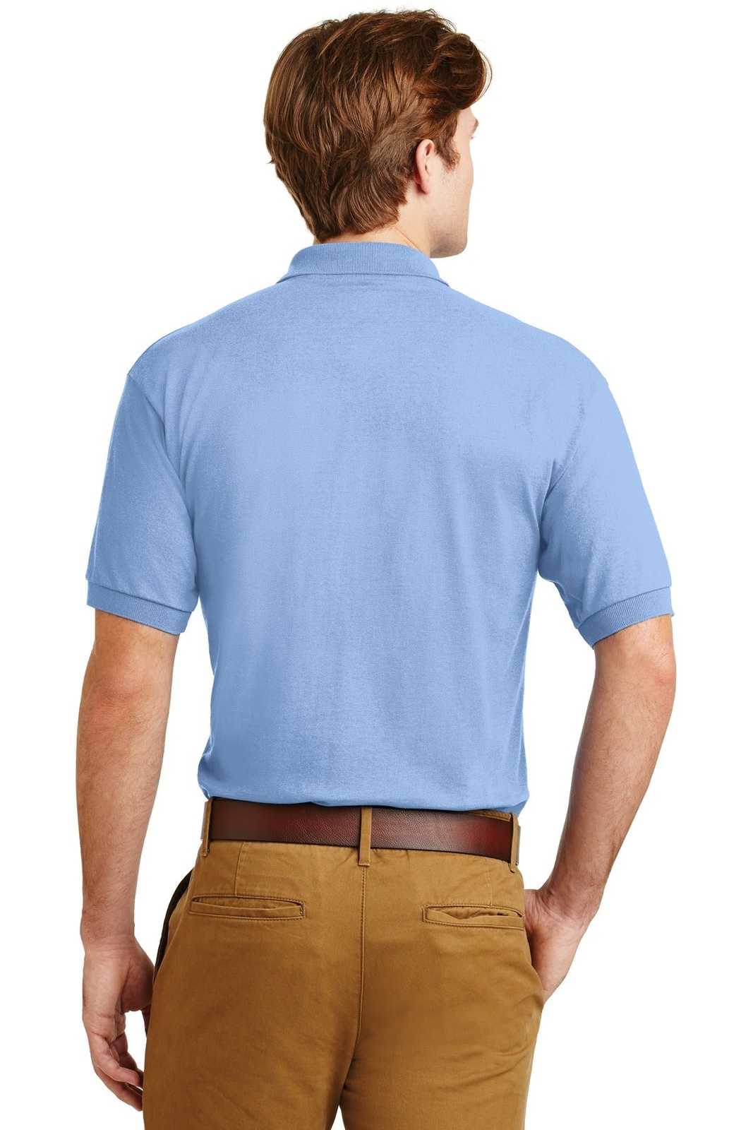 Gildan 8800 Dryblend 6-Ounce Jersey Knit Sport Shirt - Light Blue - HIT a Double