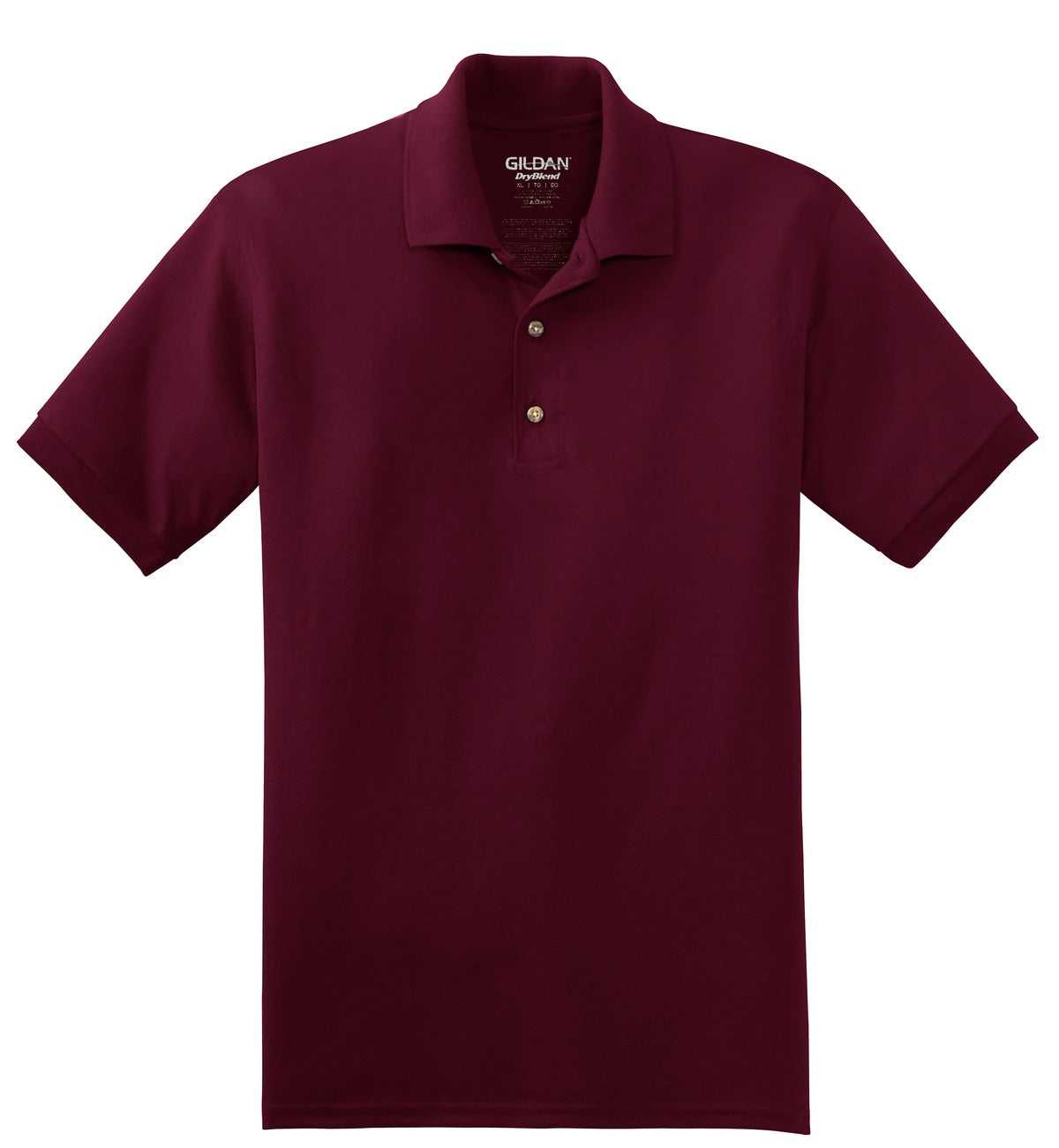 Gildan 8800 Dryblend 6-Ounce Jersey Knit Sport Shirt - Maroon - HIT a Double