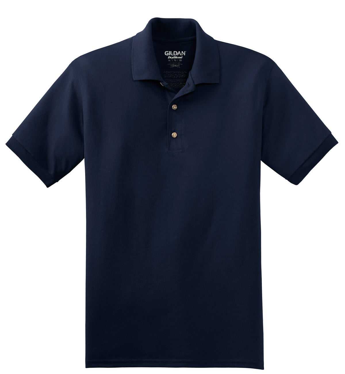 Gildan 8800 Dryblend 6-Ounce Jersey Knit Sport Shirt - Navy - HIT a Double