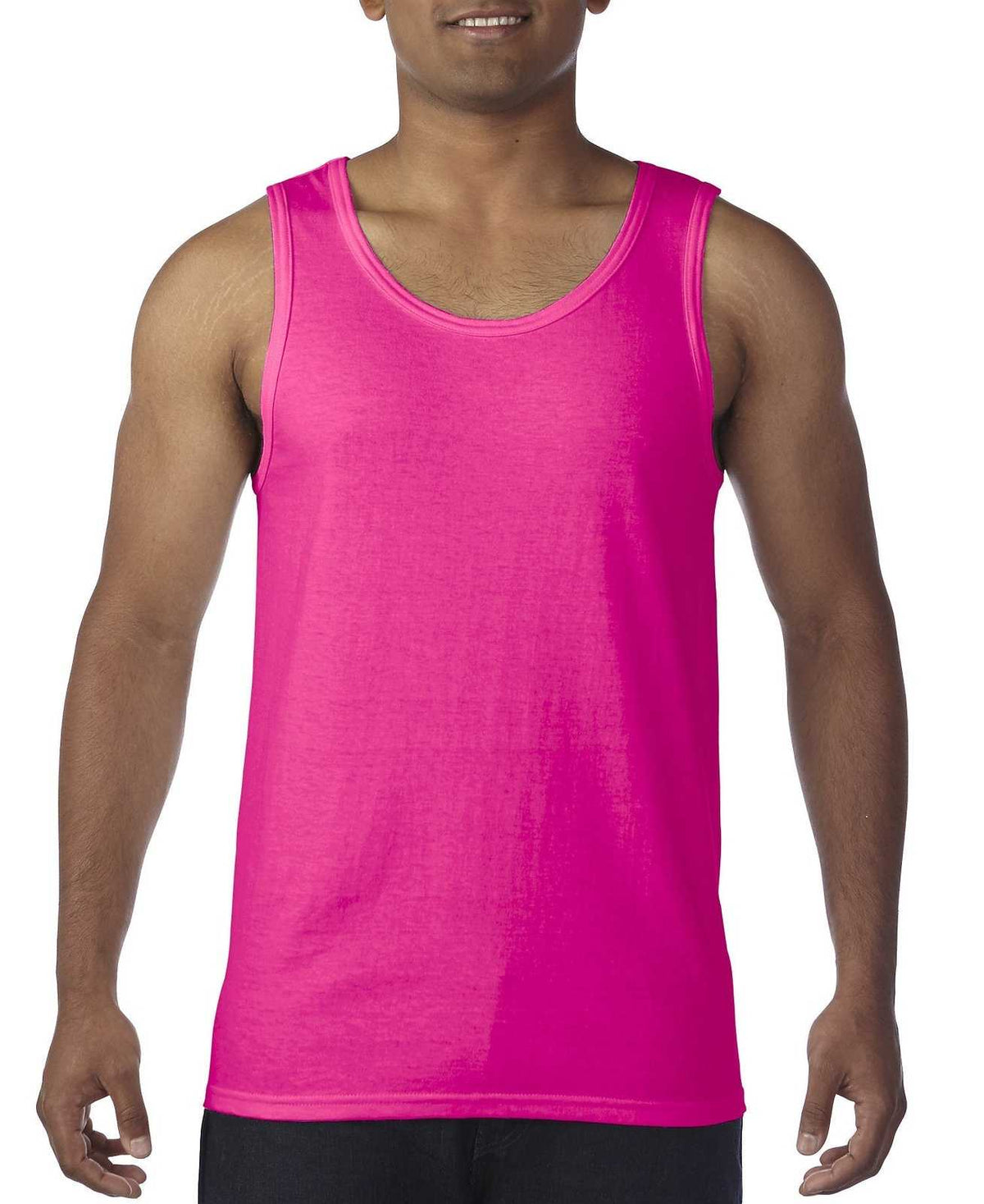 Gildan G5200 Heavy Cotton Tank Top - Safety Pink - HIT a Double