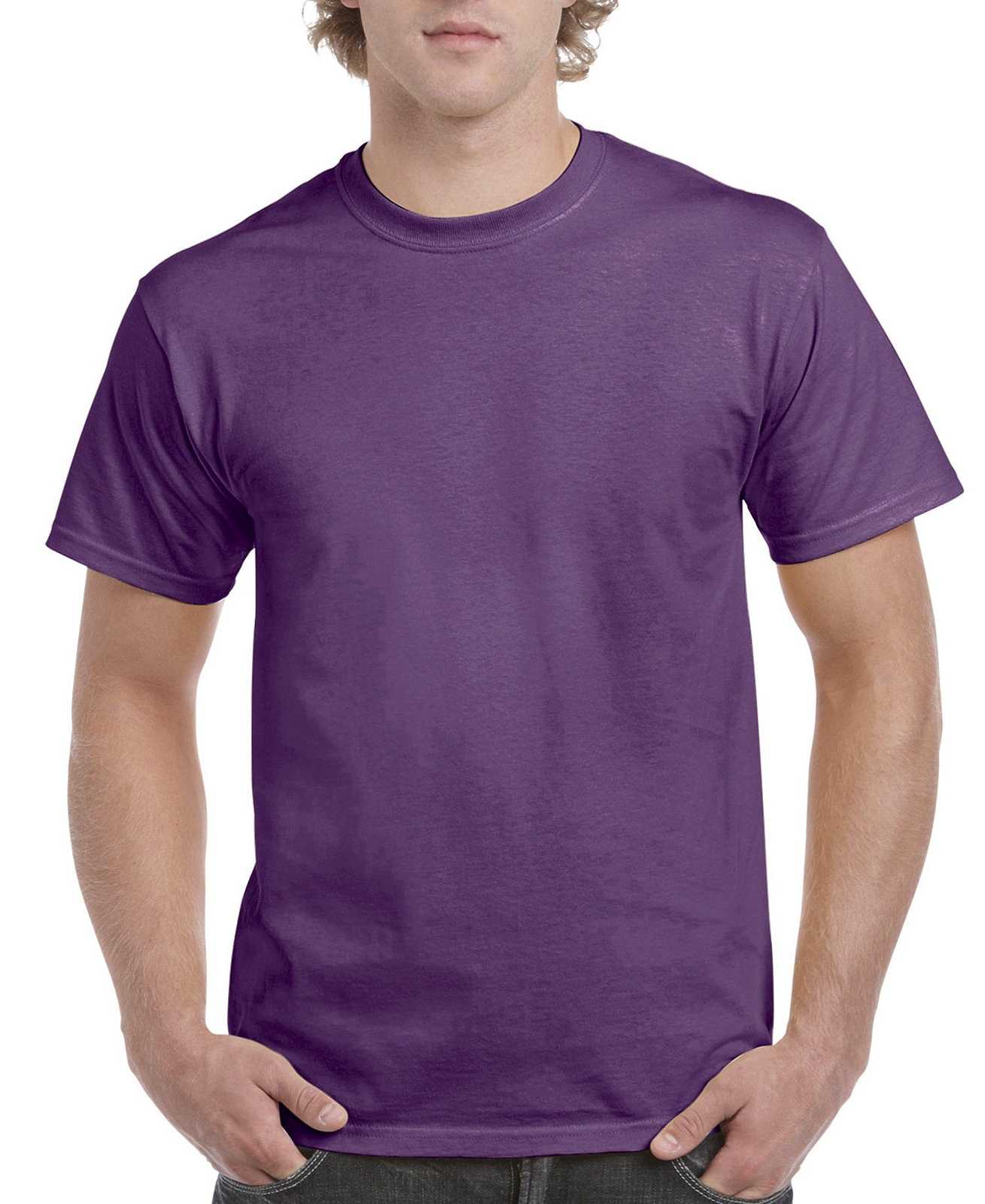 Gildan H000 Hammer T-Shirt - Sport Purple - HIT a Double