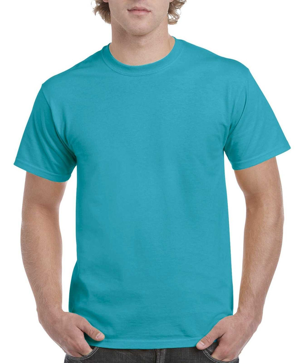 Gildan H000 Hammer T-Shirt - Tropical Blue - HIT a Double