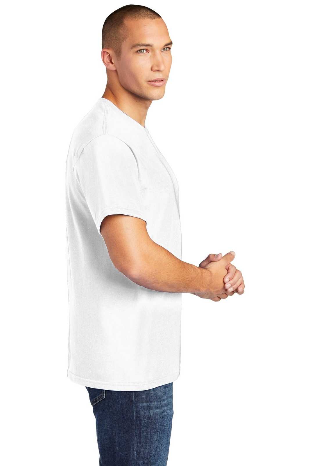 Gildan H000 Hammer T-Shirt - White - HIT a Double