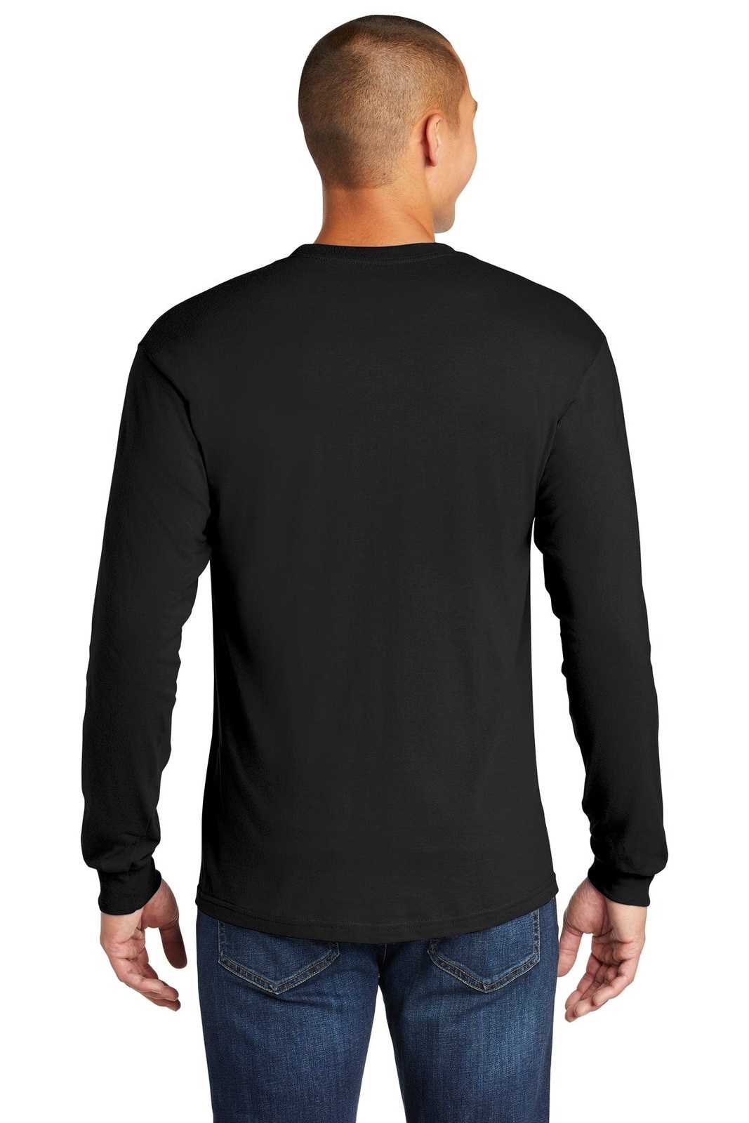 Gildan H400 Hammer Long Sleeve T-Shirt - Black - HIT a Double