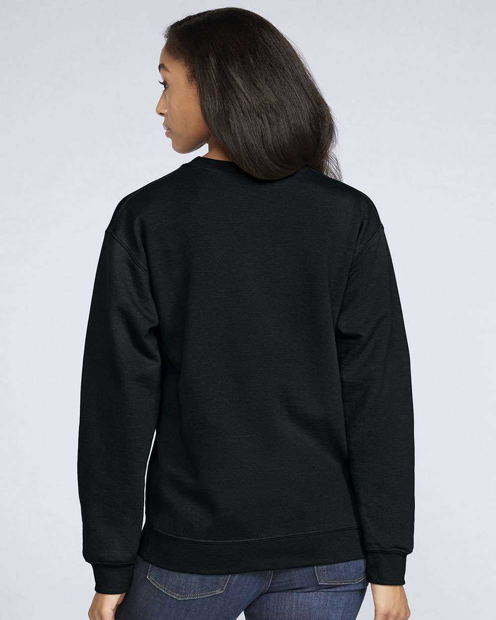 Gildan SF000 Softstyle Crewneck Sweatshirt - Black - HIT a Double
