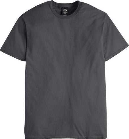 Hanes 498PT Perfect-T DTG T-Shirt - Smoke Gray - HIT a Double - 1