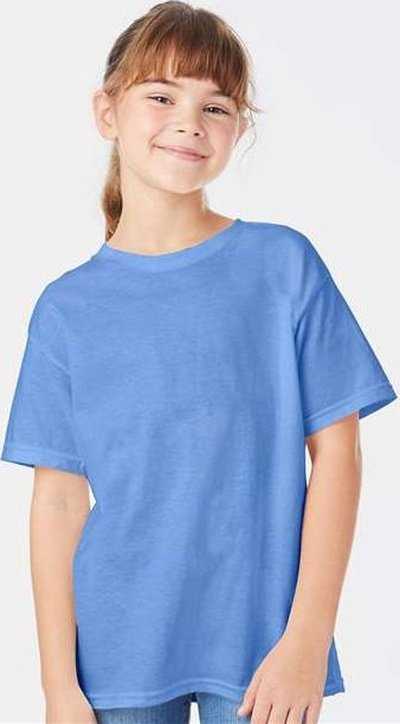 Hanes 5480 Essential-T Youth T-Shirt - Carolina Blue - HIT a Double - 2