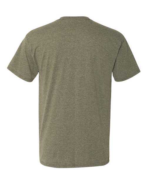Hanes 42TB Perfect-T Triblend Short Sleeve T-Shirt - Military Green Triblend - HIT a Double