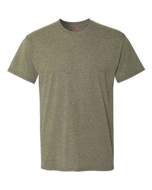 Hanes 42TB Perfect-T Triblend Short Sleeve T-Shirt - Military Green Triblend - HIT a Double