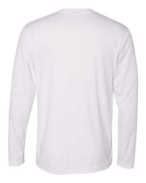 Hanes 482L Cool Dri Long Sleeve Performance T-Shirt - White - HIT a Double