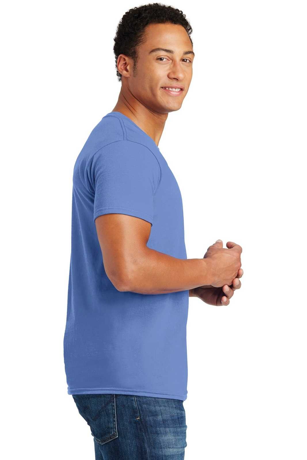Hanes 4980 Nano-T Cotton T-Shirt - Carolina Blue - HIT a Double