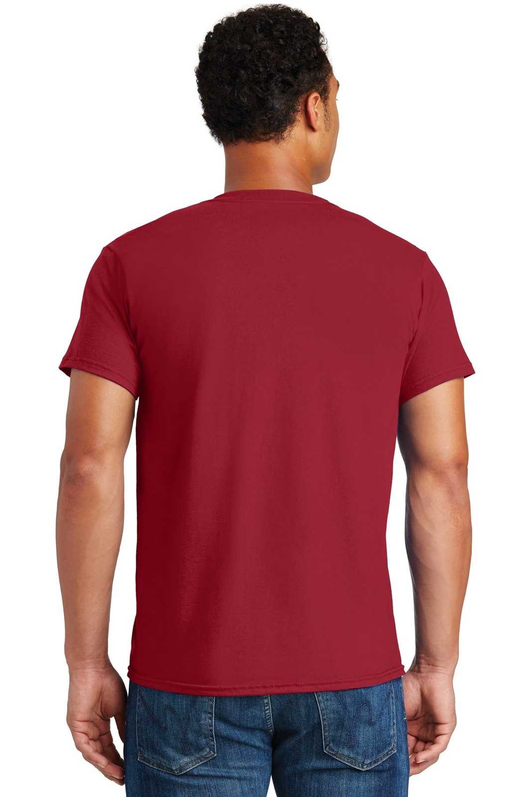 Hanes 4980 Nano-T Cotton T-Shirt - Deep Red - HIT a Double