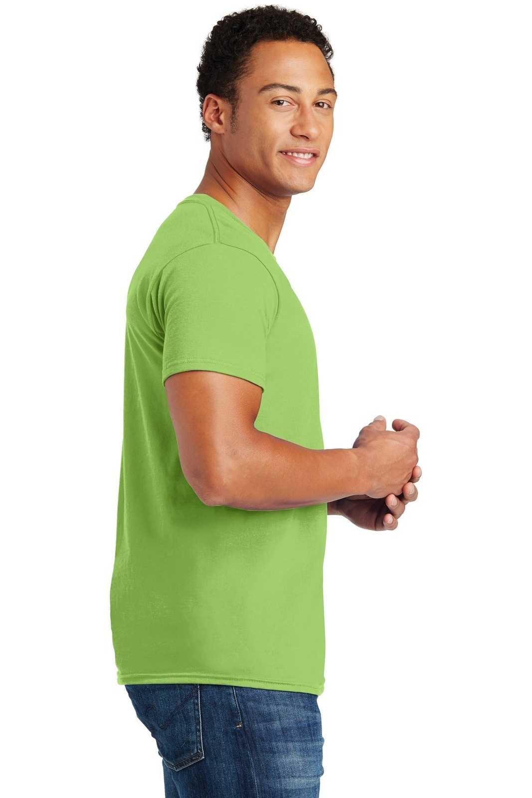 Hanes 4980 Nano-T Cotton T-Shirt - Lime - HIT a Double