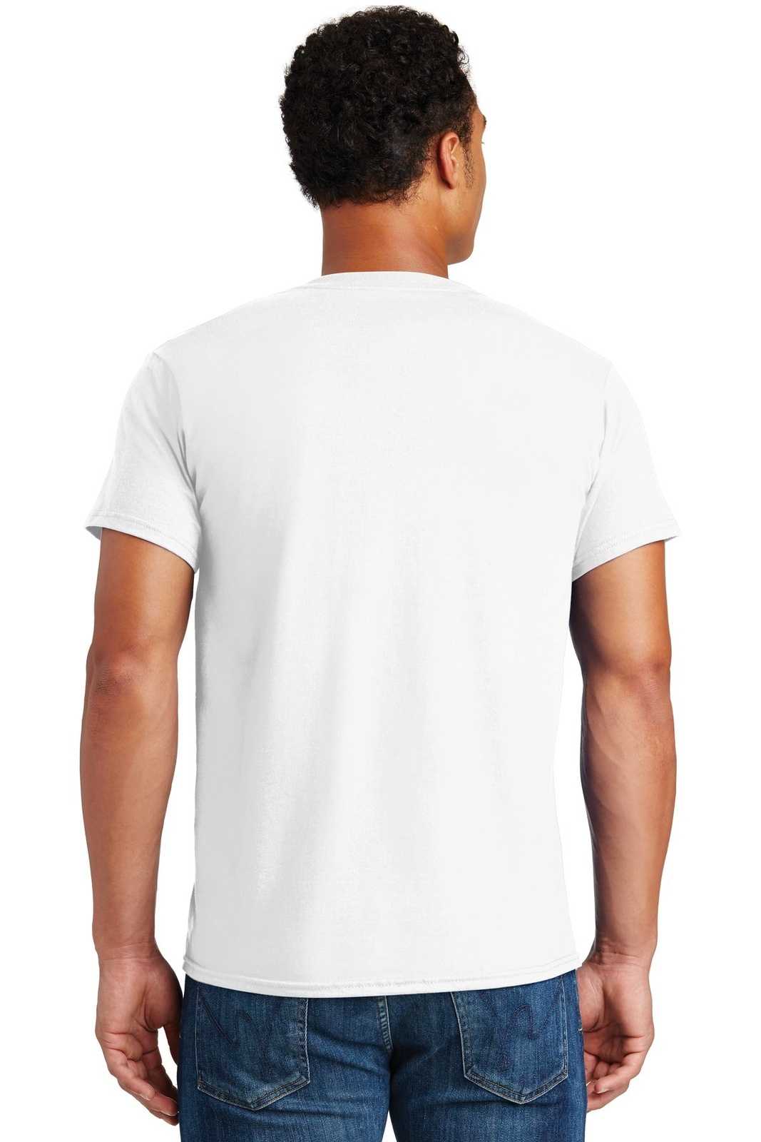Hanes 4980 Nano-T Cotton T-Shirt - White - HIT a Double