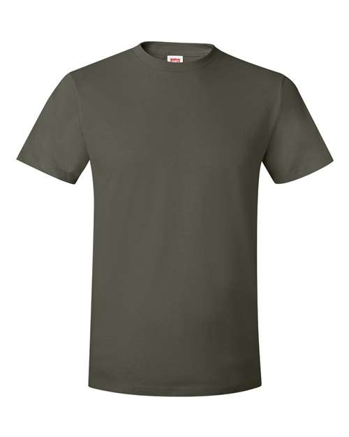 Hanes 4980 Perfect-T Short Sleeve T-Shirt - Fatigue Green - HIT a Double