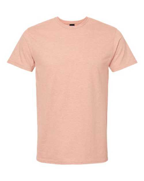 Hanes 4980 Perfect-T Short Sleeve T-Shirt - Marbled Cantaloupe - HIT a Double
