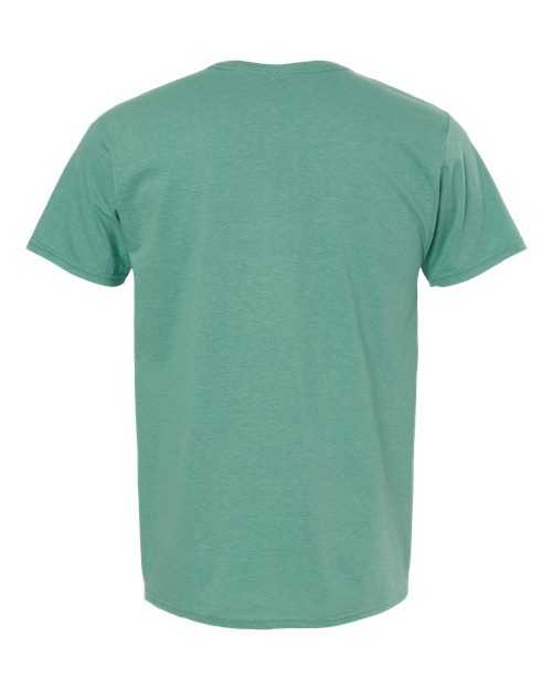 Hanes 4980 Perfect-T Short Sleeve T-Shirt - Marbled Green Clay - HIT a Double