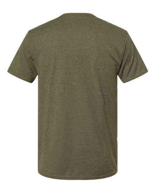 Hanes 4980 Perfect-T Short Sleeve T-Shirt - Military Green Heather - HIT a Double