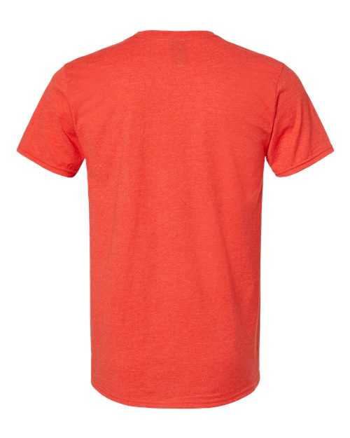 Hanes 4980 Perfect-T Short Sleeve T-Shirt - Poppy Red Heather - HIT a Double