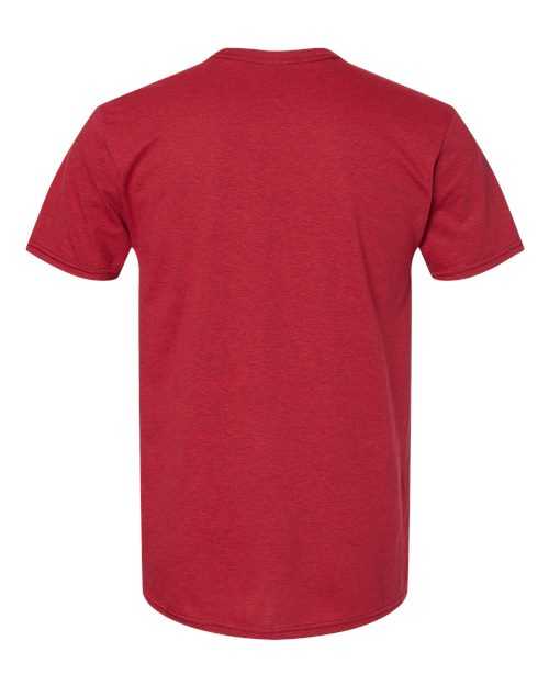 Hanes 4980 Perfect-T Short Sleeve T-Shirt - Red Pepper Heather - HIT a Double