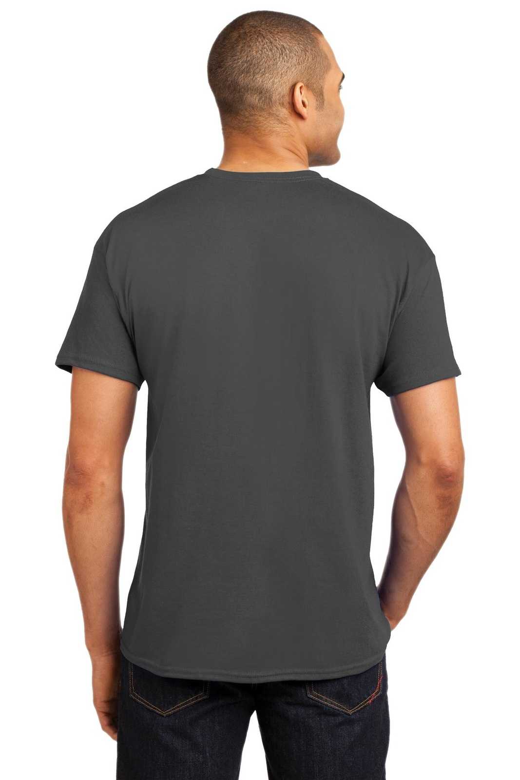 Hanes 5170 EcoSmart 50/50 Cotton/Poly T-Shirt - Smoke Gray - HIT a Double