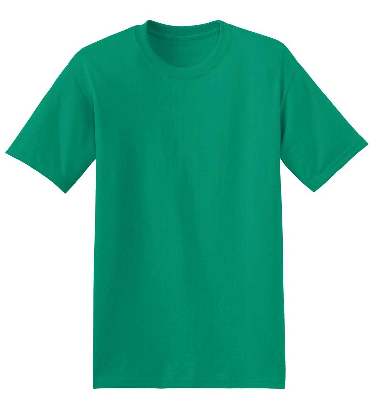 Hanes 5170 Ecosmart 50/50 Cotton/Poly T-Shirt - Kelly Green - HIT a Double
