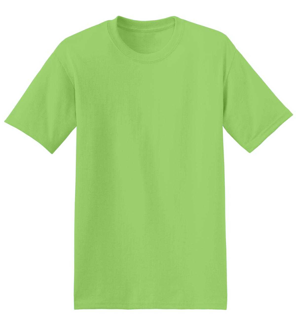 Hanes 5170 Ecosmart 50/50 Cotton/Poly T-Shirt - Lime - HIT a Double