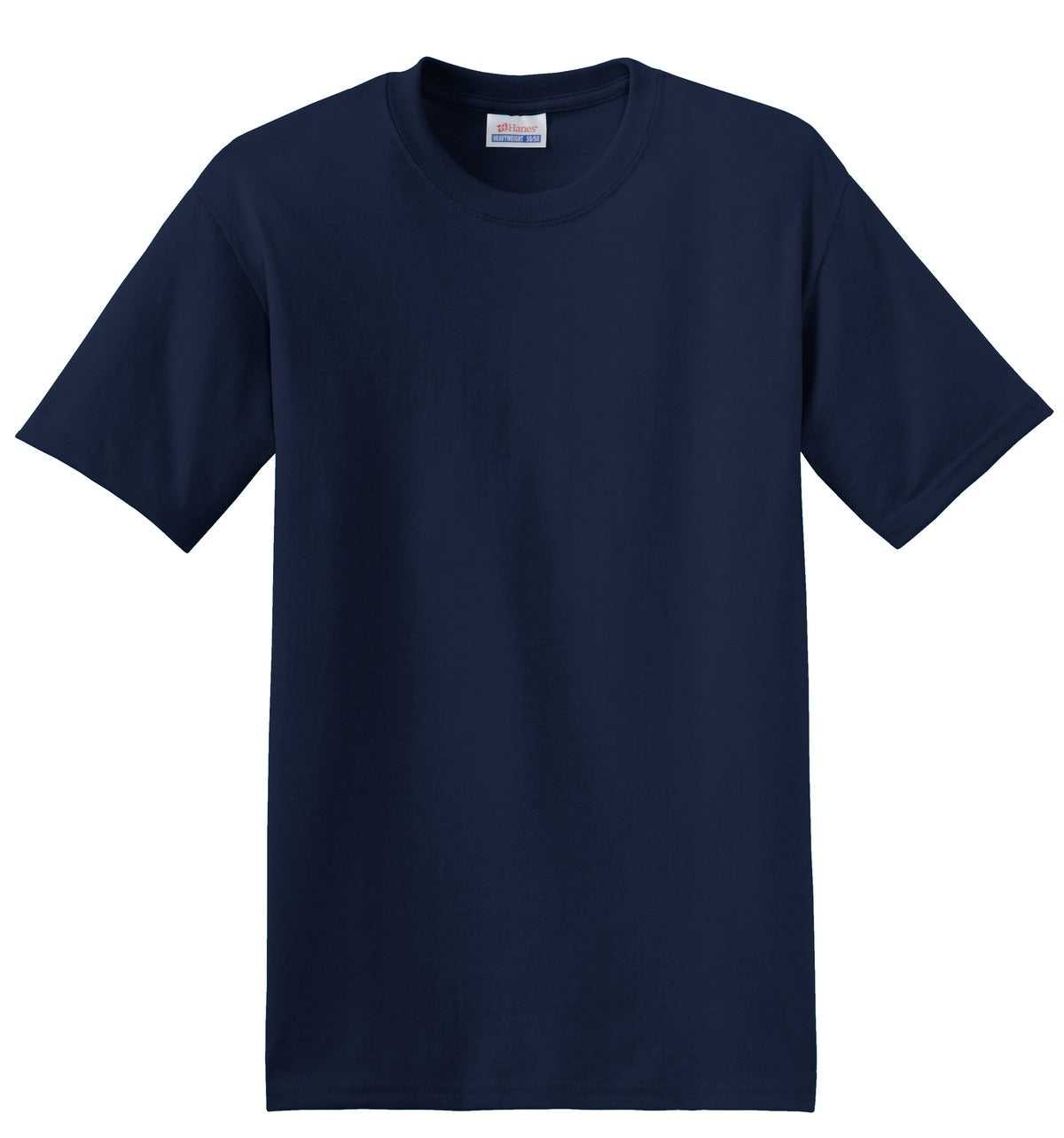 Hanes 5170 Ecosmart 50/50 Cotton/Poly T-Shirt - Navy - HIT a Double