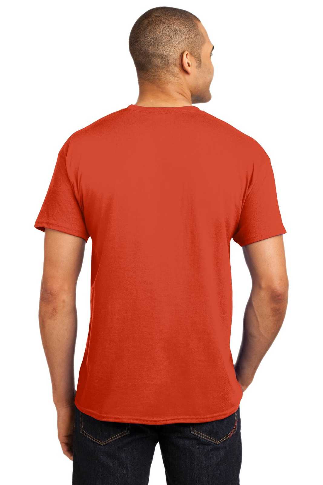Hanes 5170 Ecosmart 50/50 Cotton/Poly T-Shirt - Orange - HIT a Double