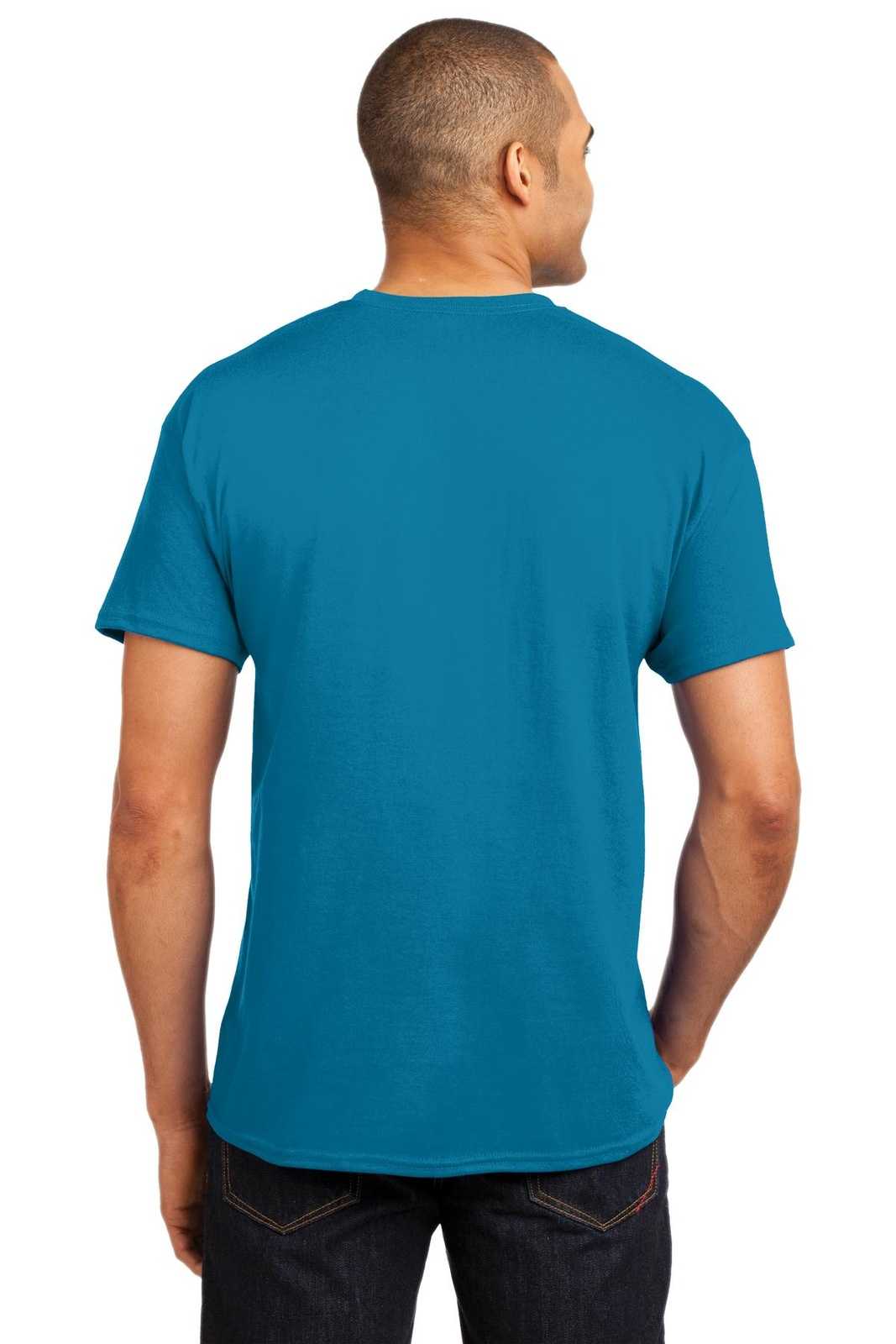Hanes 5170 Ecosmart 50/50 Cotton/Poly T-Shirt - Teal - HIT a Double