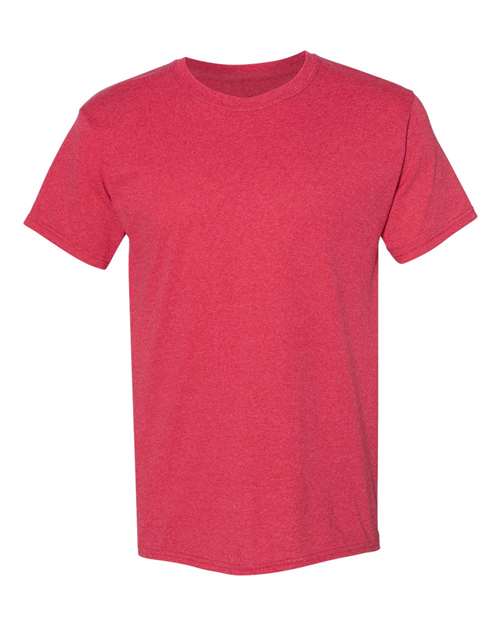 Hanes 5170 Ecosmart Short Sleeve T-Shirt - Heather Red - HIT a Double