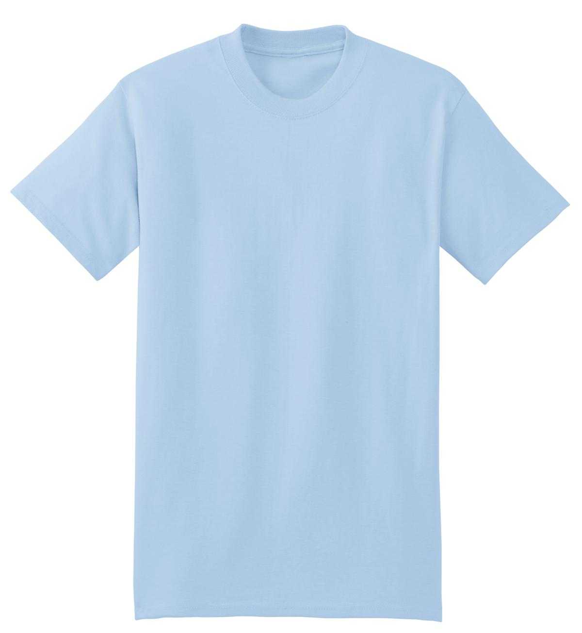 Hanes 5180 Beefy-T 100% Cotton T-Shirt - Light Blue - HIT a Double