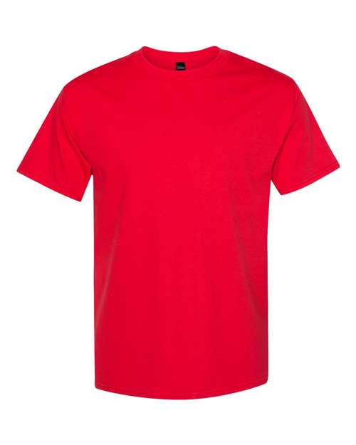 Hanes 5180 Beefy-T Short Sleeve T-Shirt - Athletic Red - HIT a Double