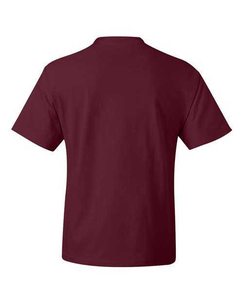 Hanes 5180 Beefy-T Short Sleeve T-Shirt - Cardinal - HIT a Double