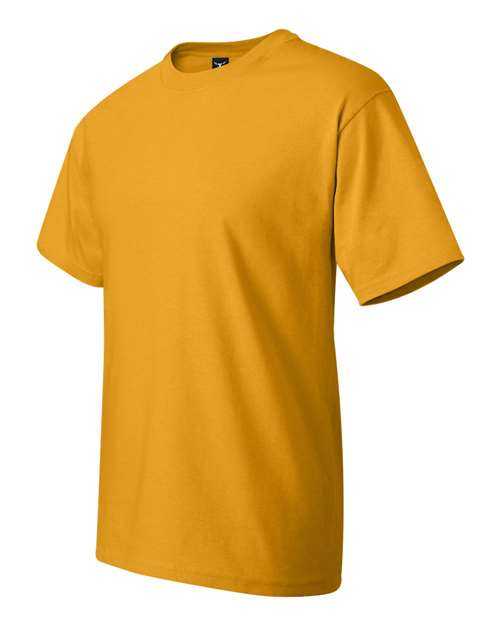 Hanes 5180 Beefy-T Short Sleeve T-Shirt - Gold - HIT a Double