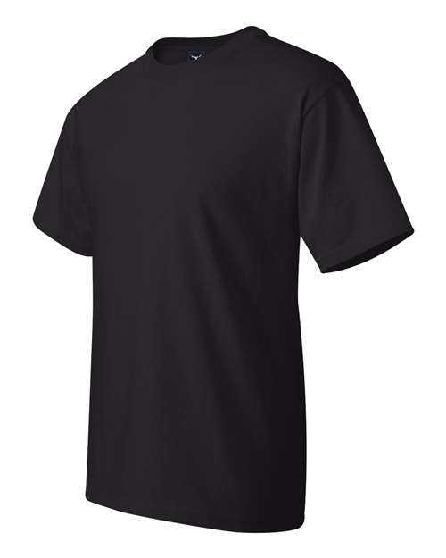 Hanes 518T Beefy-T Tall Short Sleeve T-Shirt - Black - HIT a Double